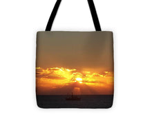Fishing The Sunburst - Tote Bag