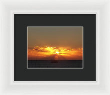 Fishing The Sunburst - Framed Print