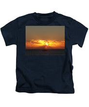 Fishing The Sunburst - Kids T-Shirt