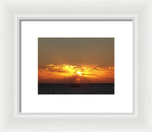 Fishing The Sunburst - Framed Print
