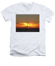 Fishing The Sunburst - Men's V-Neck T-Shirt
