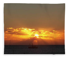 Fishing The Sunburst - Blanket