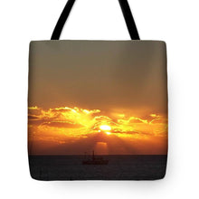 Fishing The Sunburst - Tote Bag