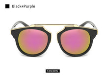 Women Brand designer Cat Eye Mirror Celebrity Sunglasses