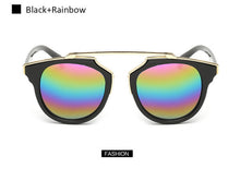 Women Brand designer Cat Eye Mirror Celebrity Sunglasses
