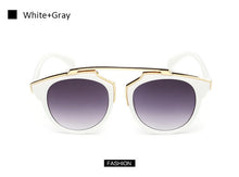 Women Brand designer Cat Eye Mirror Celebrity Sunglasses