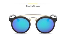 GATSBY Double Bridge Round Sunglasses Women Men Fashion Aviation Mirror Sun glasses