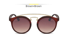 GATSBY Double Bridge Round Sunglasses Women Men Fashion Aviation Mirror Sun glasses