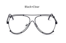 TSHING Brand Designer Pilot Sunglasses Fashion Women Flat Top Metal Frame Mirror Sun Glasses For Female Optical Frame