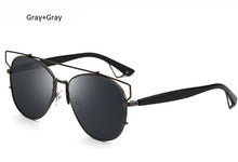TSHING Fashion Women Flat Top Sunglasses Woman Brand Designer Mirror Sun Glasses F Ladies Celebrity UV400