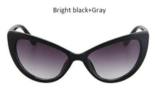 TSHING Retro Hand Polish Cat Eye Sunglasses Women Tom Brand Designer Cateye Sun Glasses For Ladies Fashion Gradient Clear