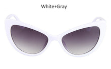 TSHING Retro Hand Polish Cat Eye Sunglasses Women Tom Brand Designer Cateye Sun Glasses For Ladies Fashion Gradient Clear
