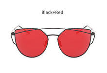 TSHING Fashion New Women Cat Eye Sunglasses Ladies Gradient Ocean Clear Lens Cateye Sun Glasses For Female Optical Frame Eyewear