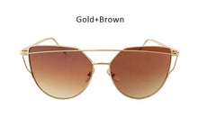 TSHING Fashion New Women Cat Eye Sunglasses Ladies Gradient Ocean Clear Lens Cateye Sun Glasses For Female Optical Frame Eyewear