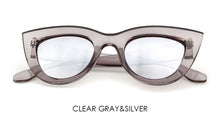 Retro Thick Frame Cat Eye Sunglasses Women Ladies Fashion Brand Designer Mirror Lens Cateye Sun Glasses For Female